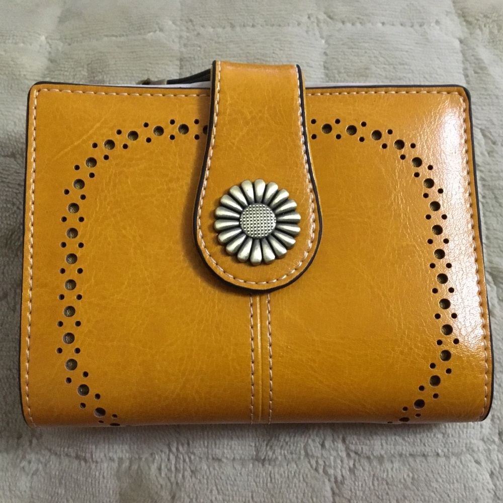 Golden Yellow Sunflower Wallet